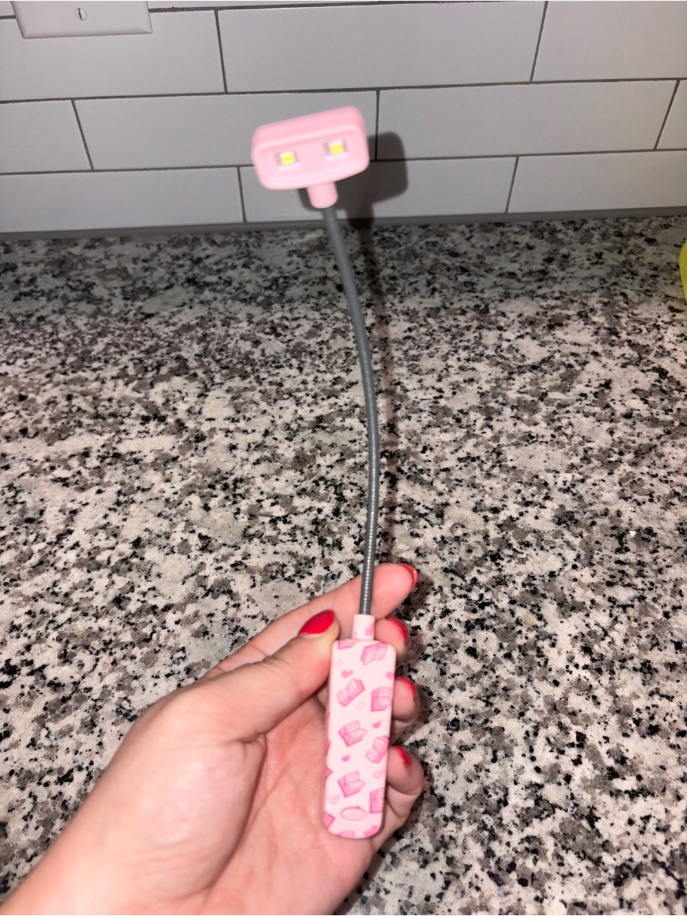 Clip-On Reading Light with Flexible Neck